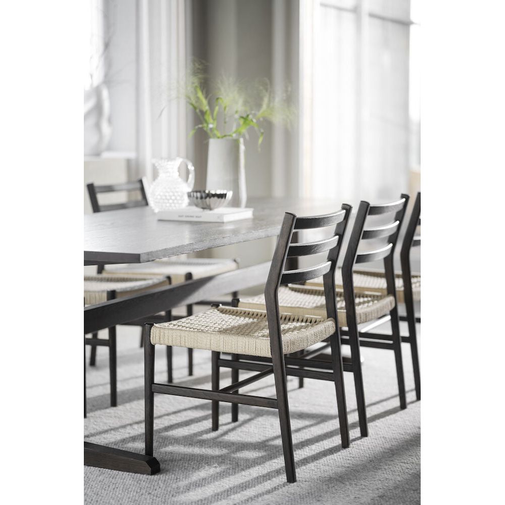 HARLAN Esszimmerstuhl Braun/hellbeige 49x54x86cm - ZEN ZONE