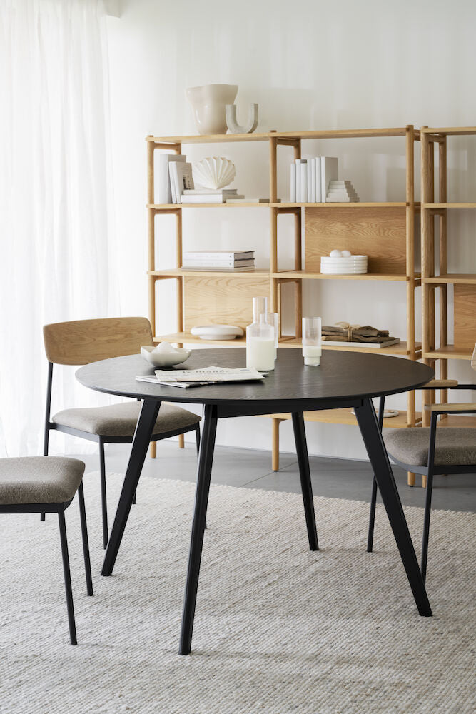 YUMI Esstisch Schwarz 115x115x75cm - ZEN ZONE