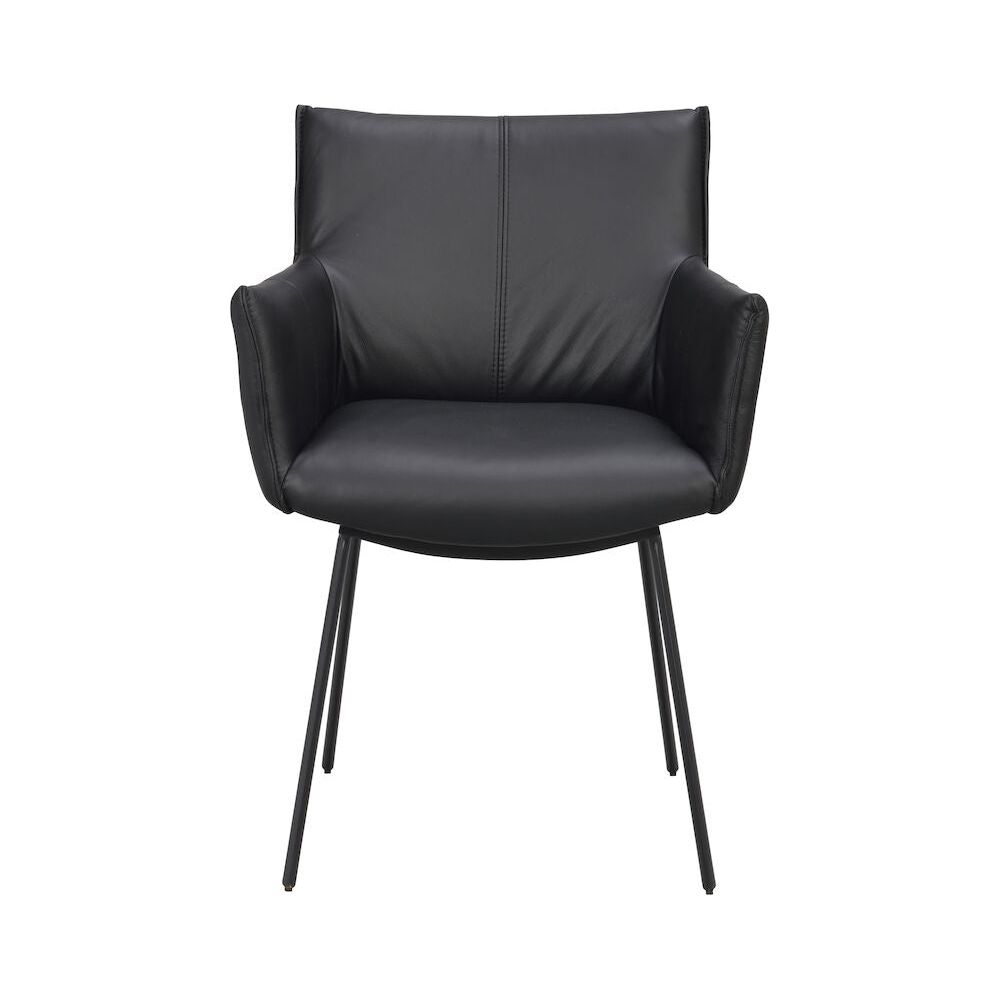 HINCKLEY Esszimmerstuhl Schwarz 58x62x84cm - ZEN ZONE