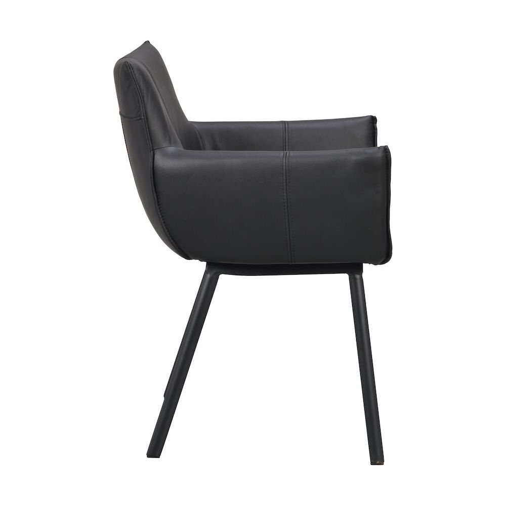 HINCKLEY Esszimmerstuhl Schwarz 58x62x84cm - ZEN ZONE