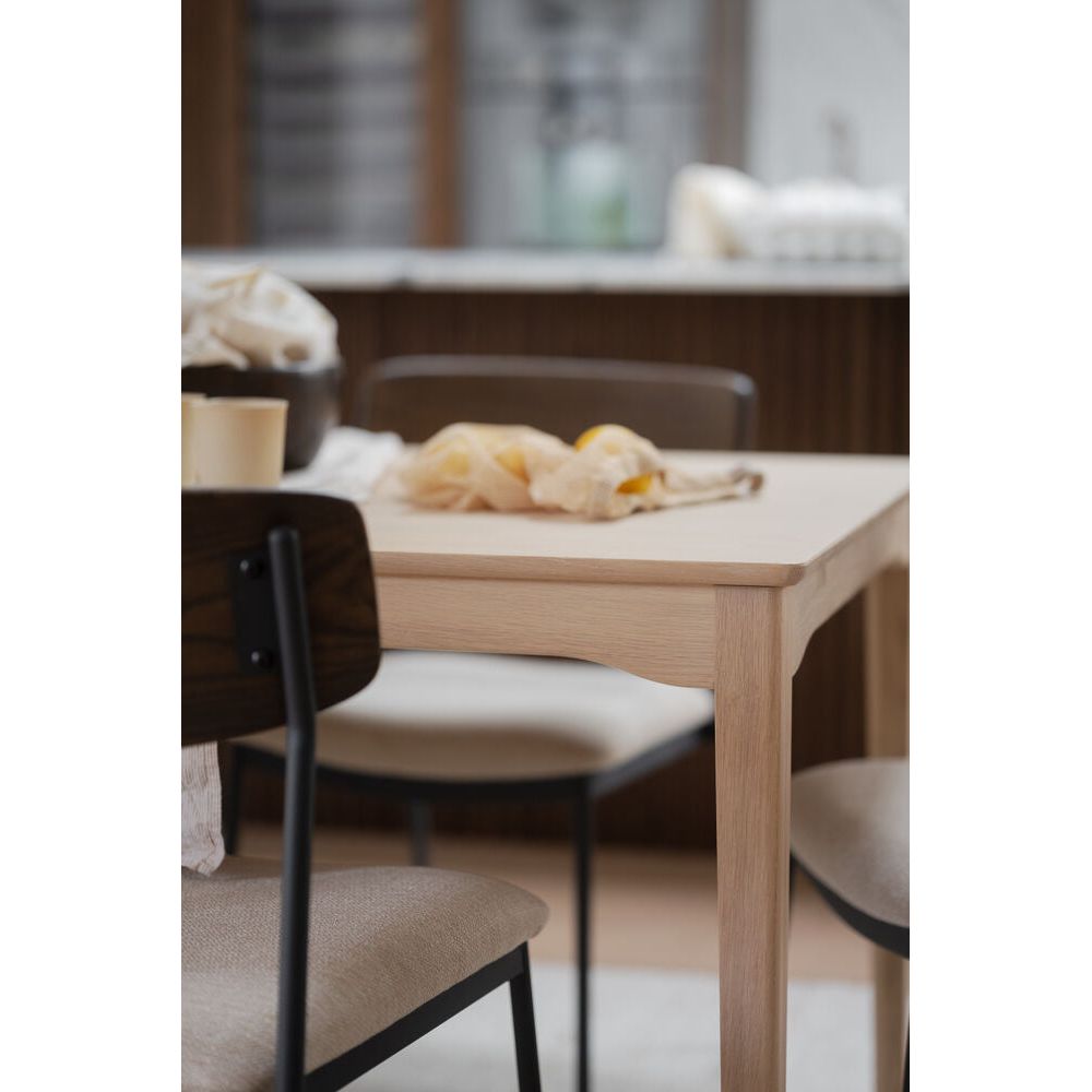 MARKHAM Esstisch Weiß gefärbt 140x90x75cm - ZEN ZONE Furniture