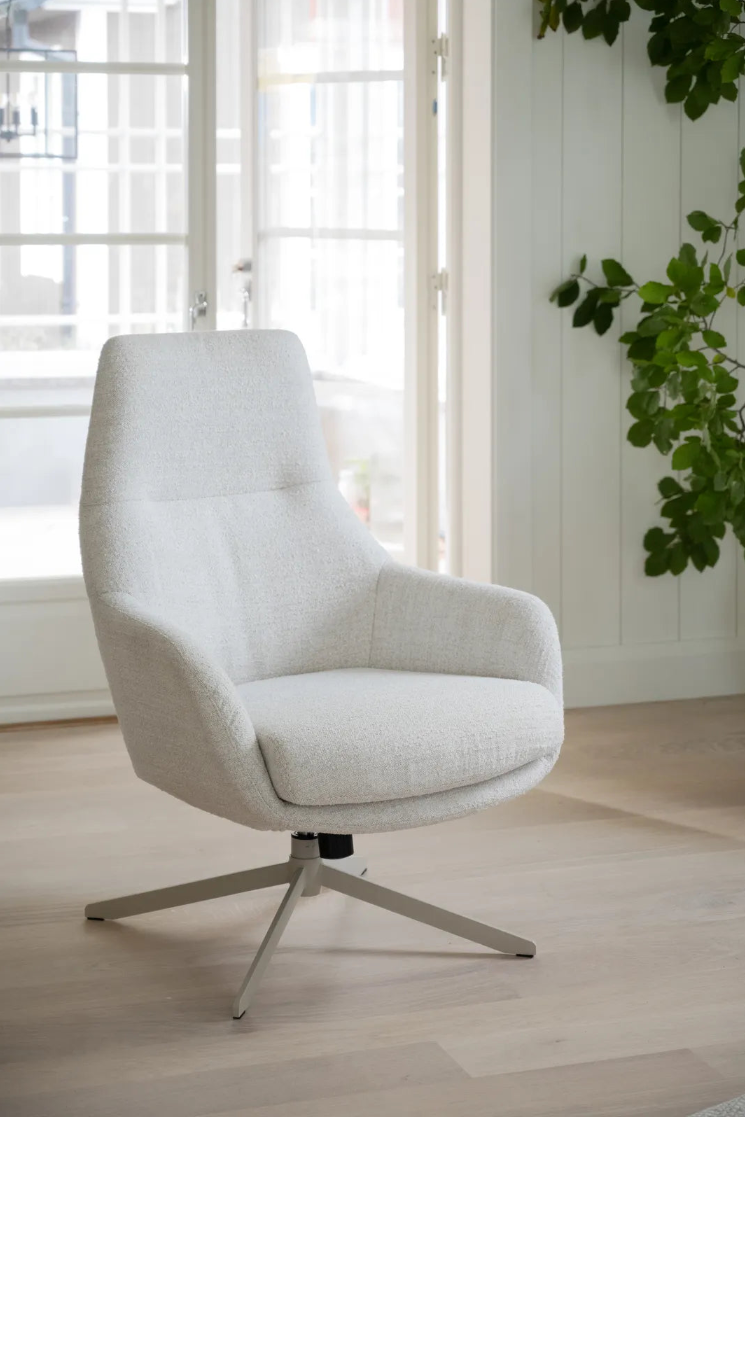 CONROE Sofasessel Hellbeige/Beige, 78x74x103 cm