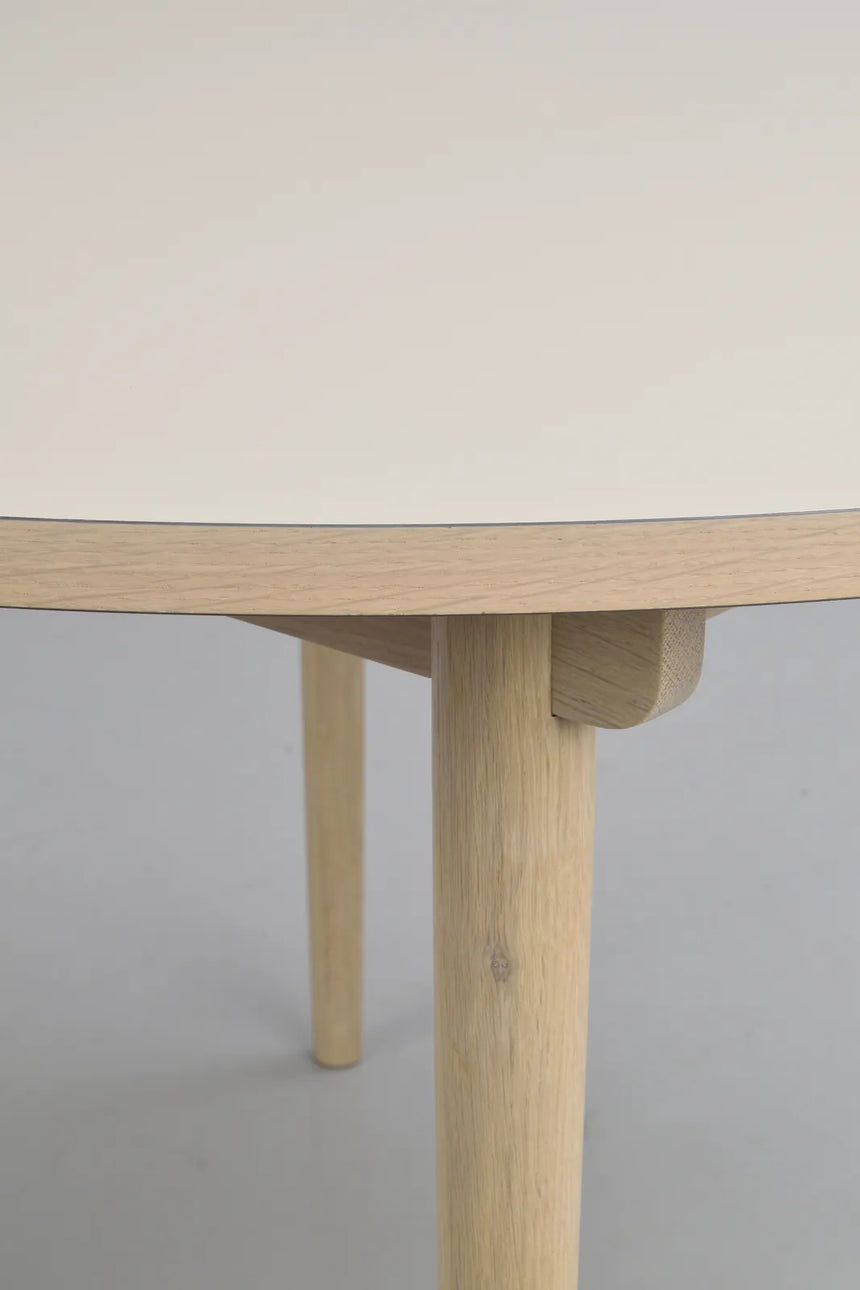 FAIRMOUNT Esstisch Beige/Weiß pigmentiert 120x120x75cm - ZEN ZONE Furniture