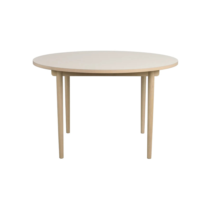 FAIRMOUNT Esstisch Beige/Weiß pigmentiert 120x120x75cm - ZEN ZONE Furniture