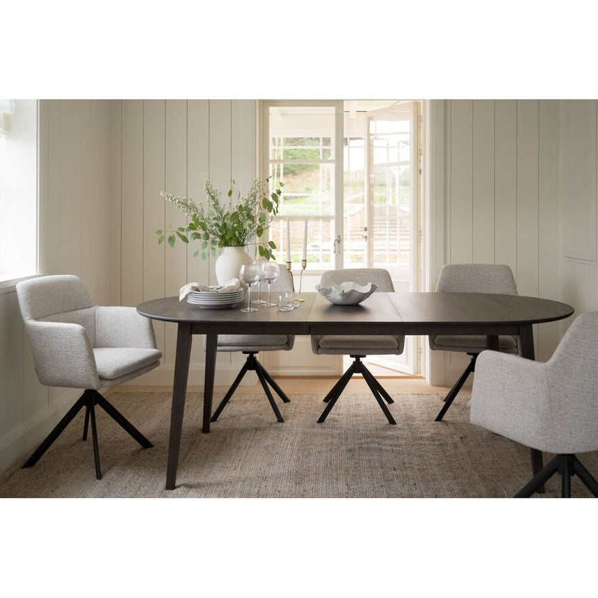 FILIPPA Esstisch Dunkelbraun 120x105x74cm - ZEN ZONE Furniture