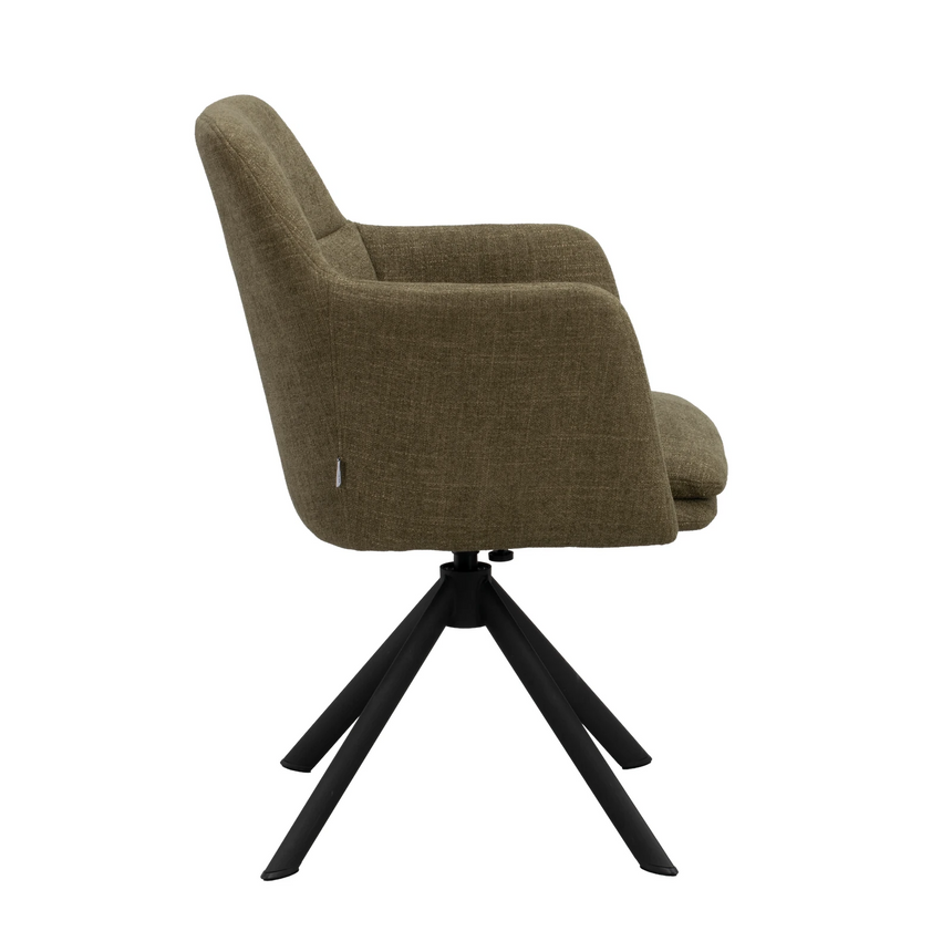 Chaise de salle à manger GLADSTONE, pivotante, 56x61x84 cm