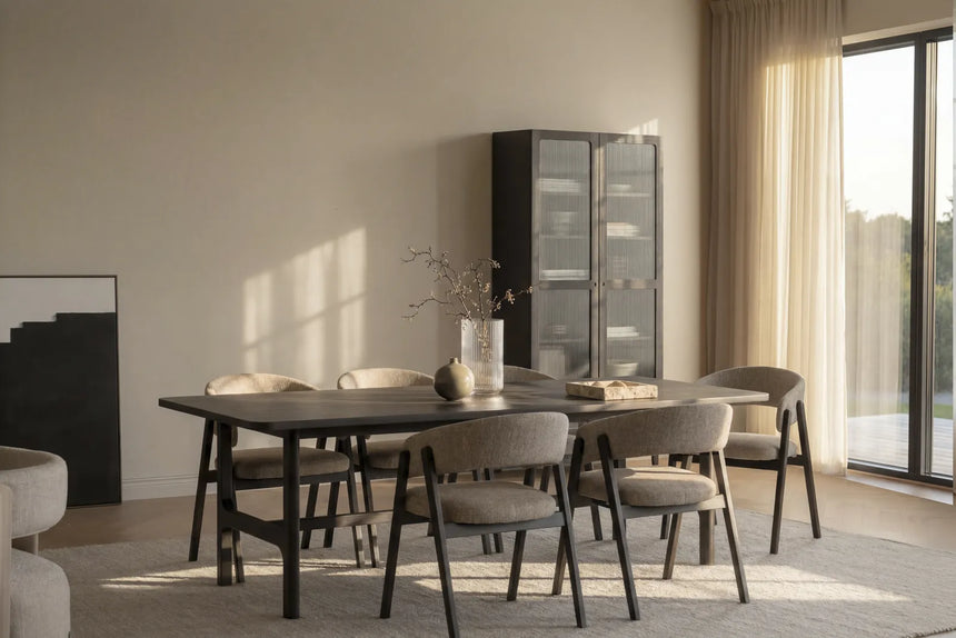 Table de salle à manger DRISCOLL en chêne, 240x100x75 cm