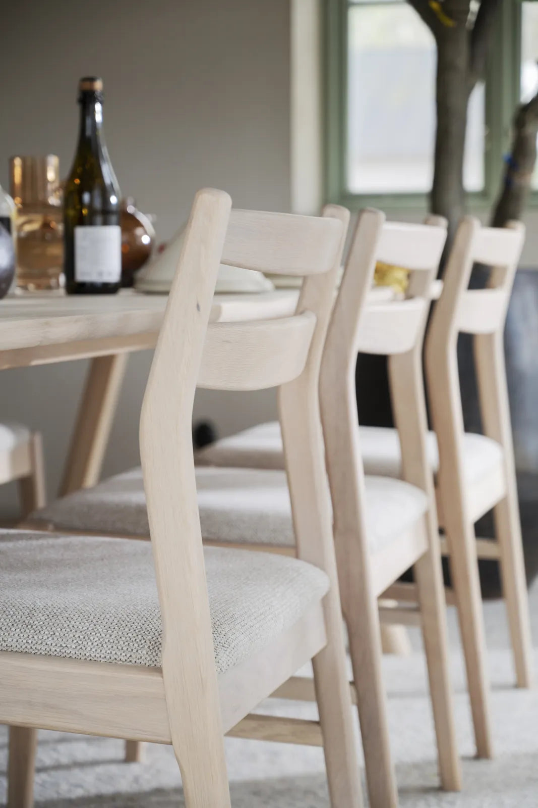 KERWIN Essstuhl aus Eiche, 54x46x86 cm