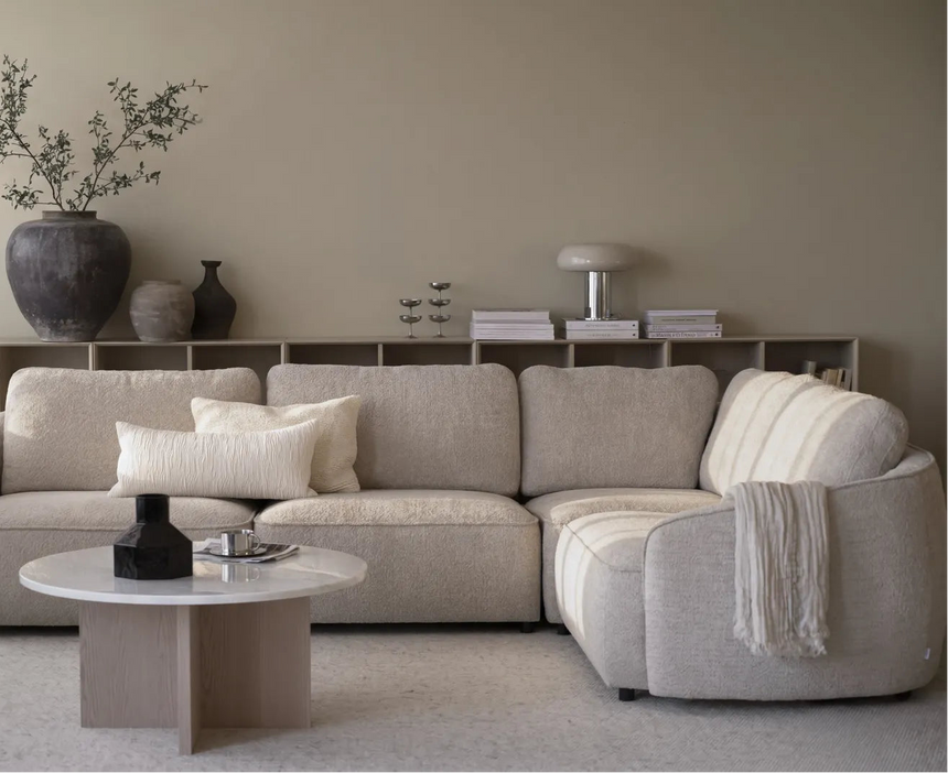 Ecksofa NORRIS, Anna #2 light beige, 309x219x80 cm
