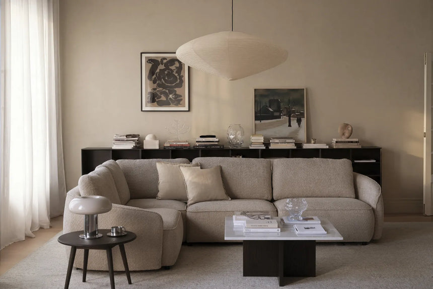 Ecksofa NORRIS, Anna #2 light beige, 309x219x80 cm