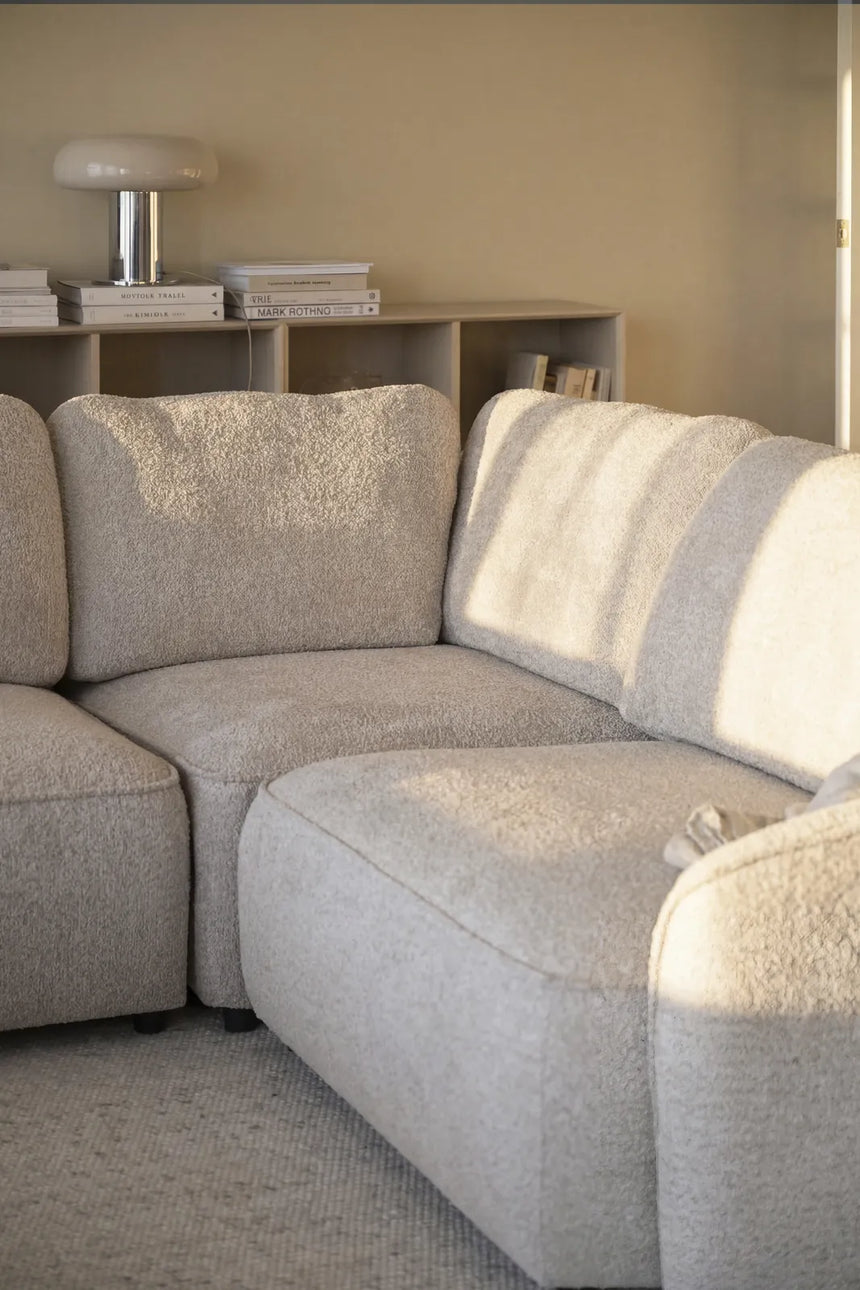 Ecksofa NORRIS, Anna #2 light beige, 309x219x80 cm