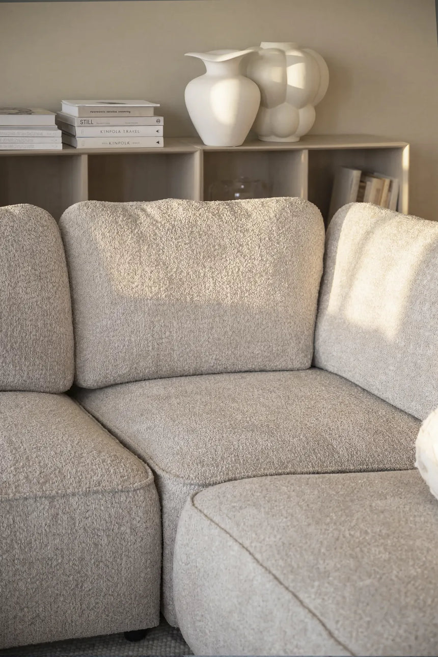 Ecksofa NORRIS, Anna #2 light beige, 309x309x80 cm