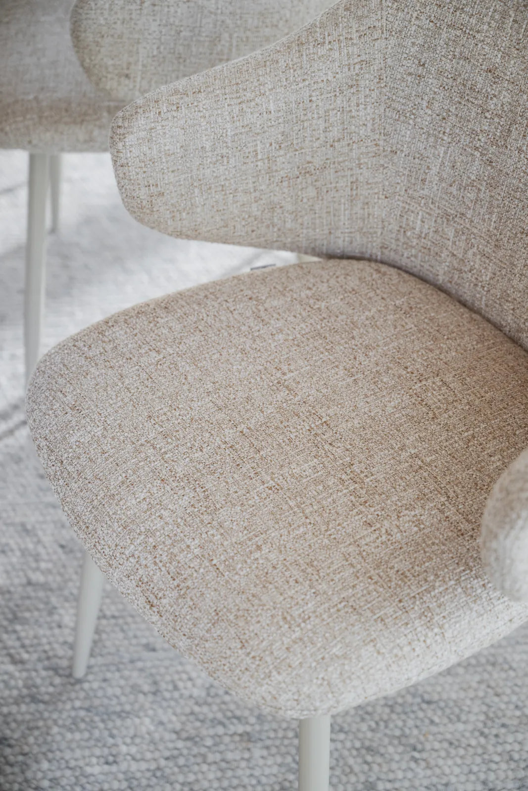 DRAKE Essstuhl Beige 60x58x83cm - ZEN ZONE Furniture