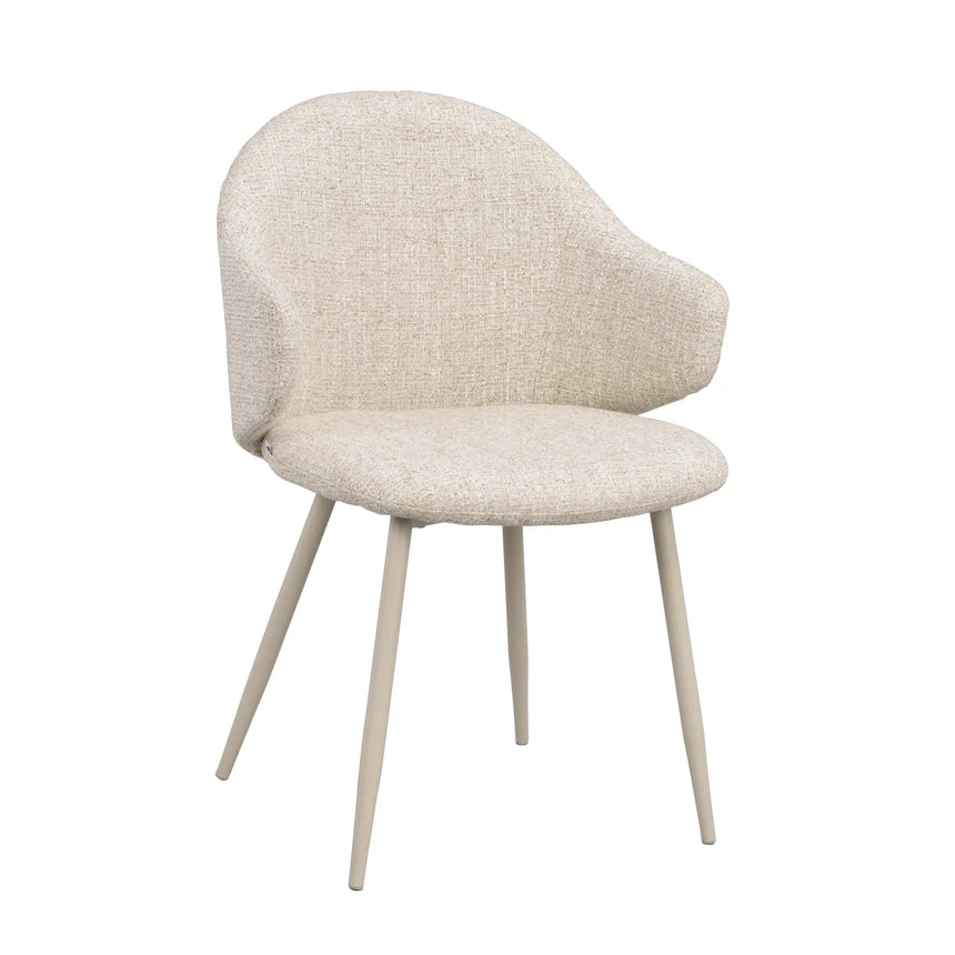 DRAKE Essstuhl Beige 60x58x83cm - ZEN ZONE Furniture
