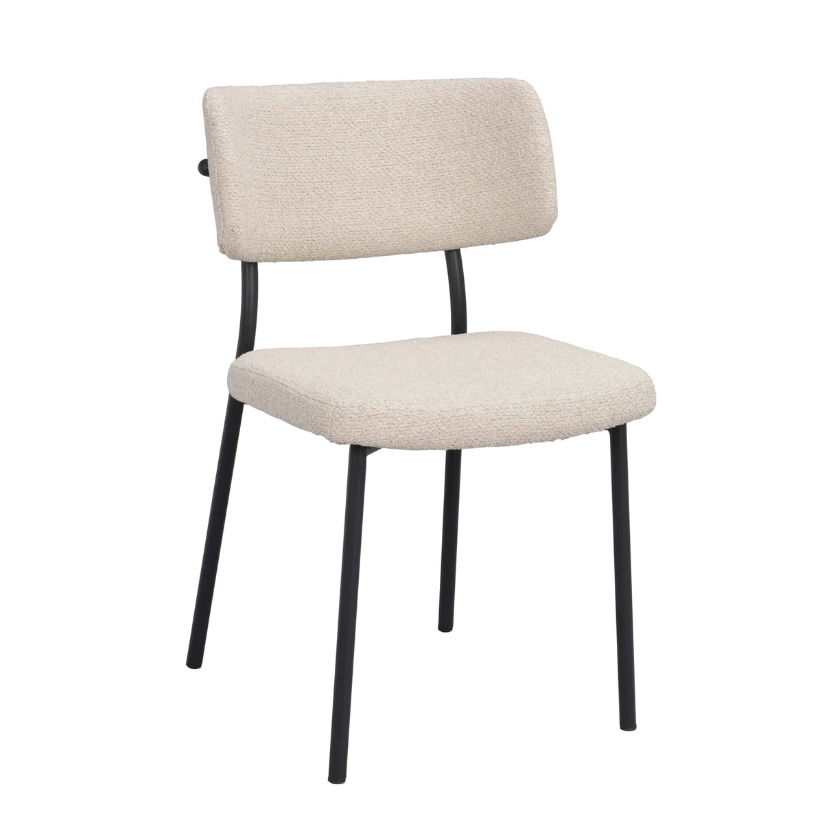 HERBSTER Essstuhl Beige/schwarz 56x50x82cm - ZEN ZONE Furniture