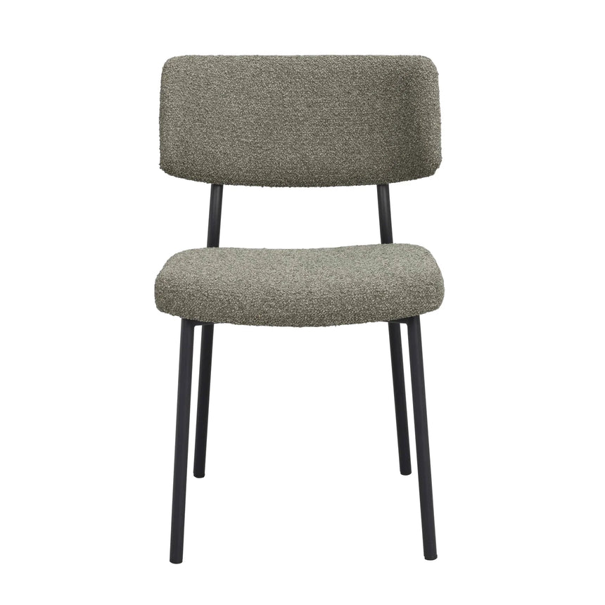 HERBSTER Essstuhl Grün/Schwarz 56x50x82cm - ZEN ZONE Furniture