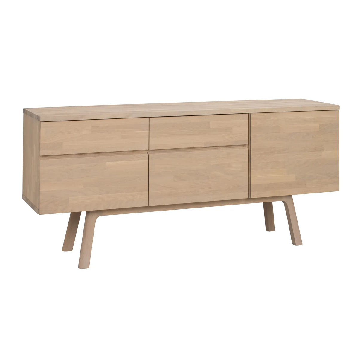 CLEARDALE Sideboard aus massiver Eiche in verschiedenen Farben, 170x42x77 cm - ZEN ZONE Furniture