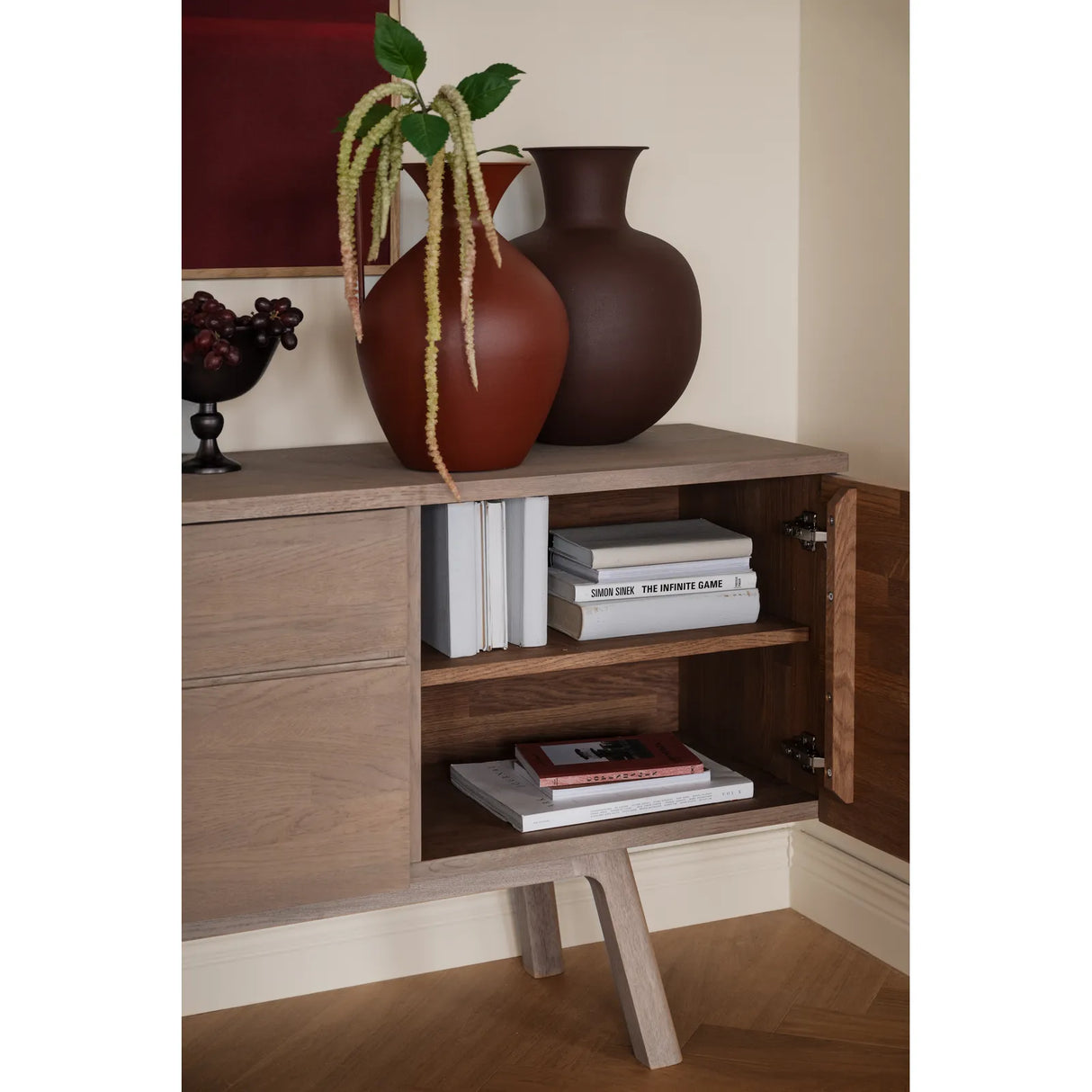 CLEARDALE Sideboard aus massiver Eiche in verschiedenen Farben, 170x42x77 cm - ZEN ZONE Furniture