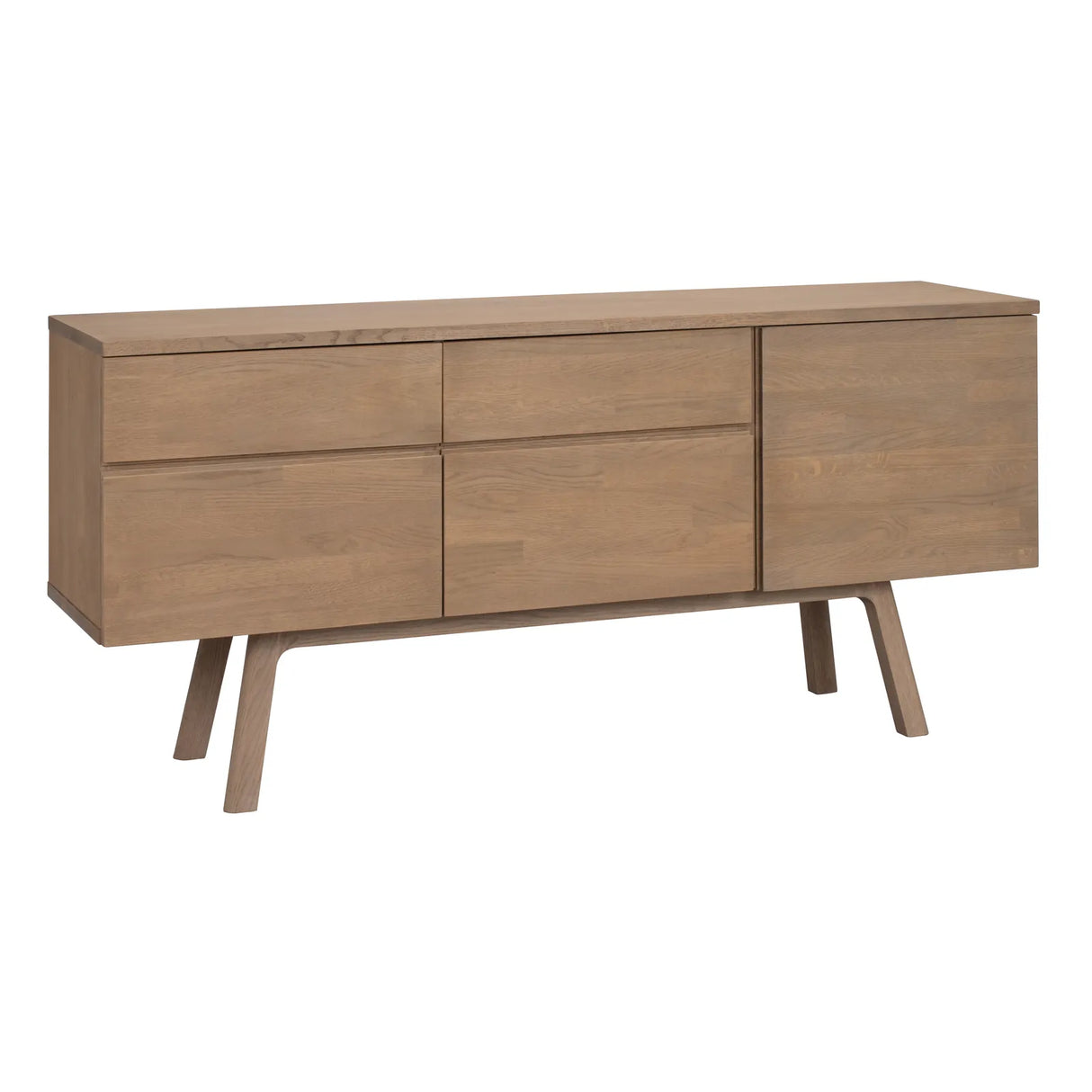 CLEARDALE Sideboard aus massiver Eiche in verschiedenen Farben, 170x42x77 cm - ZEN ZONE Furniture