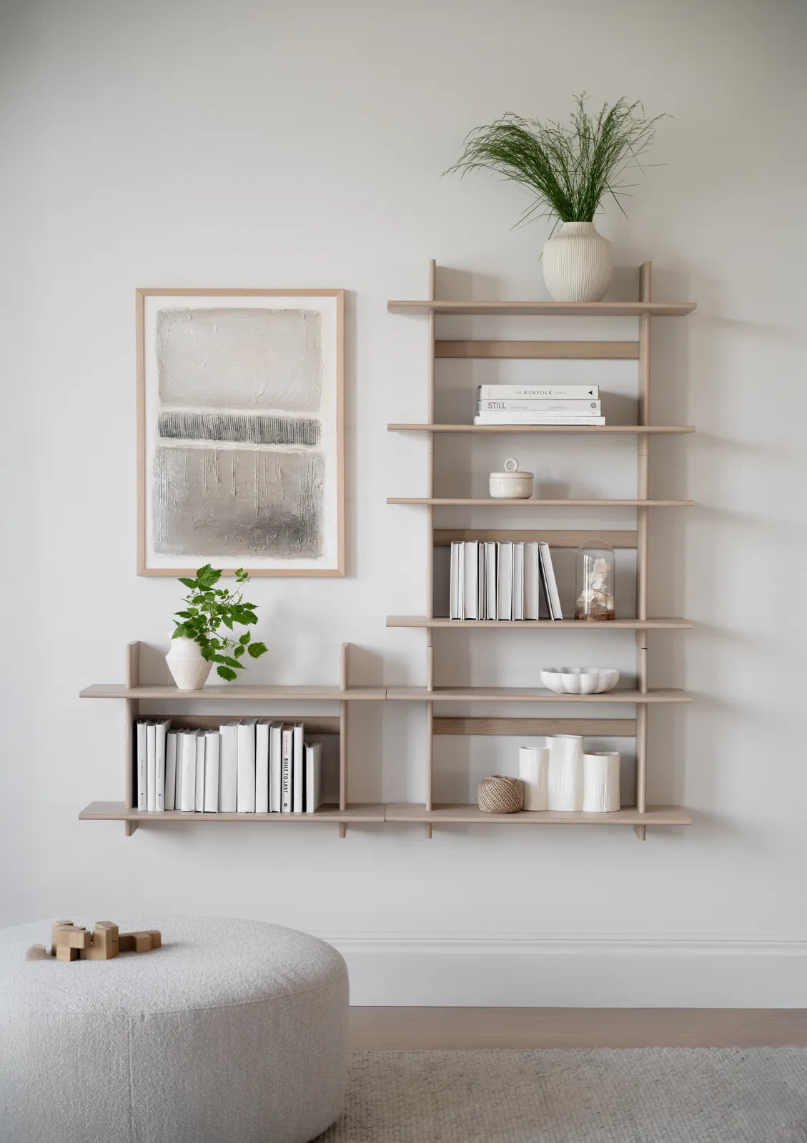 WESTLOCK Regal aus Eiche Weiß pigmentiert 25x75x48cm - ZEN ZONE Furniture