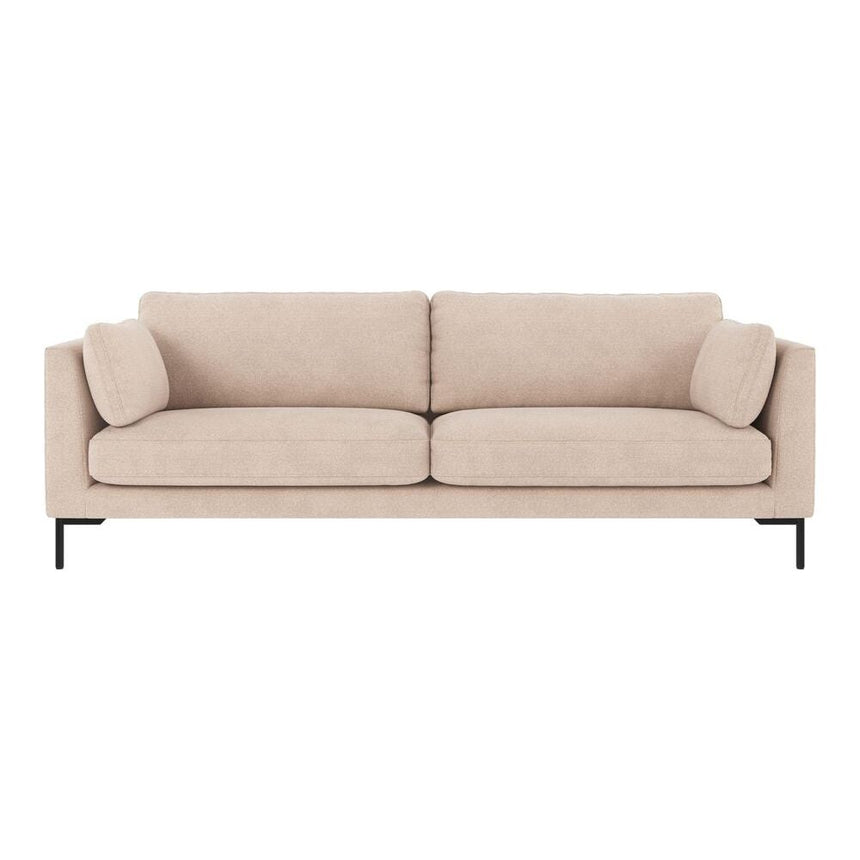 CORWIN 3-Sitzer-Sofa Hellbeige/Schwarz 238x98x83cm - ZEN ZONE Furniture