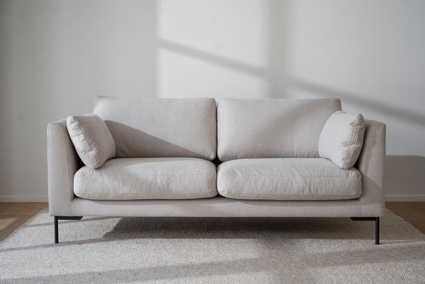 CORWIN 2-Sitzer Sofa Rita #1 hellbeige 190x98x83cm - ZEN ZONE Furniture