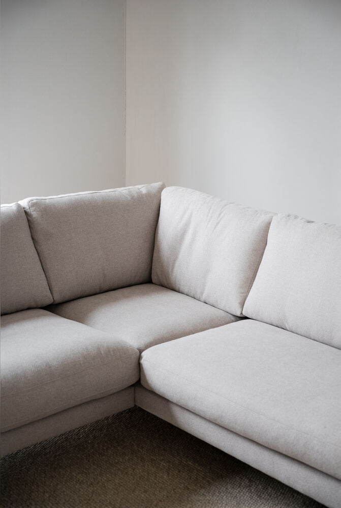 CORWIN 5-Sitzer Ecksofa Rechts Rita #1 hellbeige 266x226x83cm - ZEN ZONE Furniture