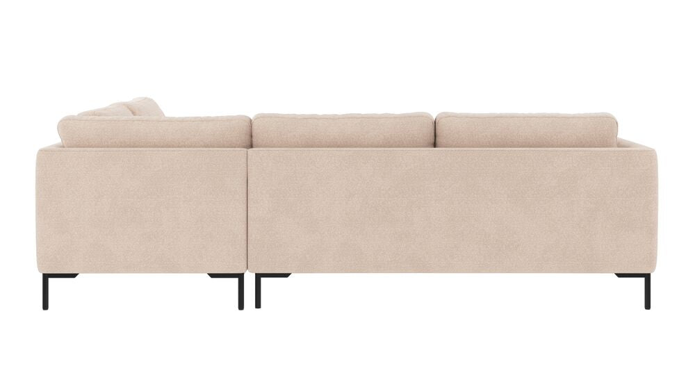 CORWIN 5-Sitzer Ecksofa Rechts Rita #1 hellbeige 266x226x83cm - ZEN ZONE Furniture