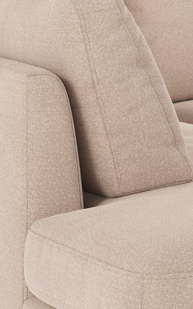 CORWIN 5-Sitzer Ecksofa Links Rita #1 hellbeige 266x226x83cm - ZEN ZONE Furniture