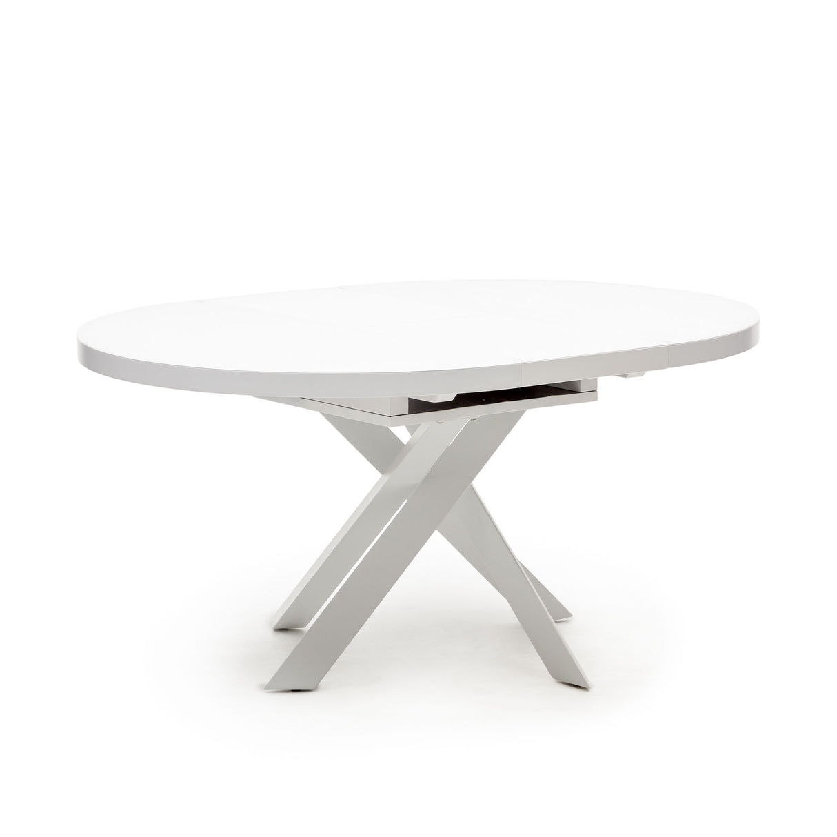 Vashti Ausziehtisch Weiss Ø 120 x 120 oder 160 cm - ZEN ZONE Furniture