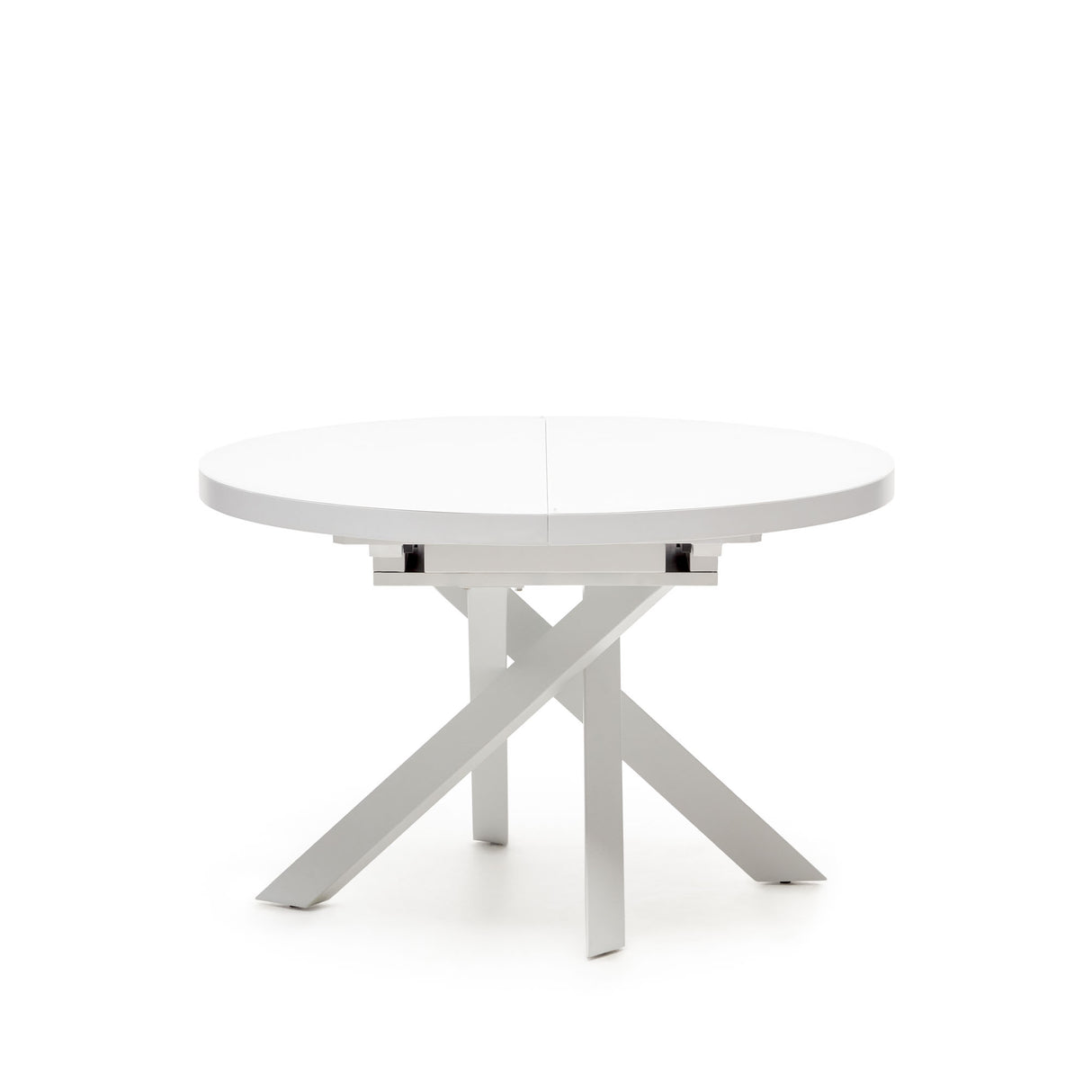 Vashti Ausziehtisch Weiss Ø 120 x 120 oder 160 cm - ZEN ZONE Furniture