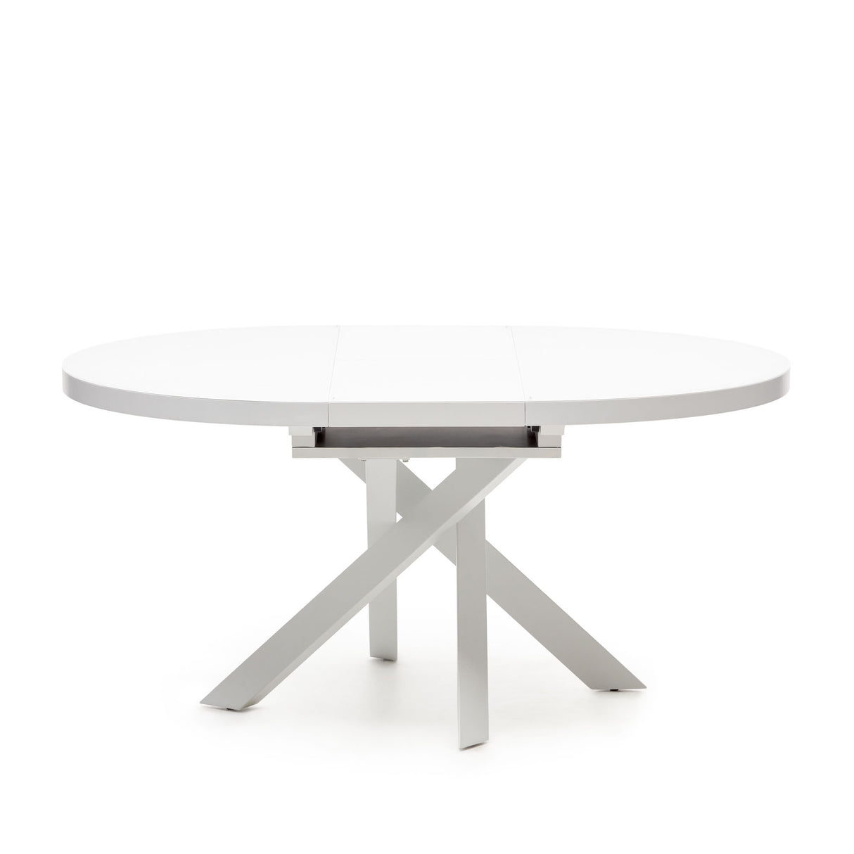Vashti Ausziehtisch Weiss Ø 120 x 120 oder 160 cm - ZEN ZONE Furniture