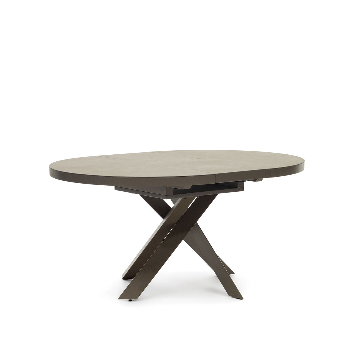 Vashti Ausziehtisch Braun Ø 120 x 120 oder 160 cm - ZEN ZONE Furniture