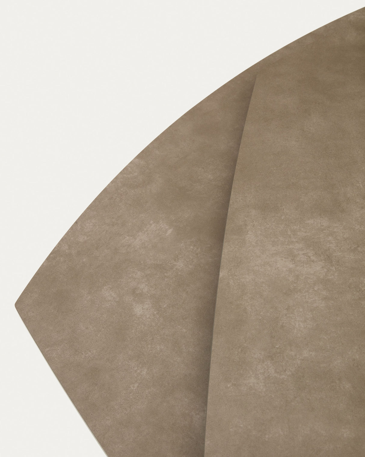 Yodalia Ausziehtisch mit Feinsteinzeugplatte und Stahlbeine braun 130(190)x100 cm - ZEN ZONE Furniture