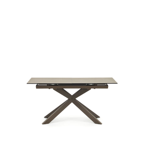 Atminda Ausziehtisch Braun 160 (210) x 90 cm Feinsteinzeugplatte - ZEN ZONE Furniture
