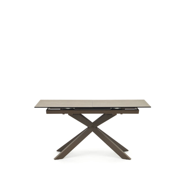 Atminda Ausziehtisch Braun 160 (210) x 90 cm Feinsteinzeugplatte - ZEN ZONE Furniture
