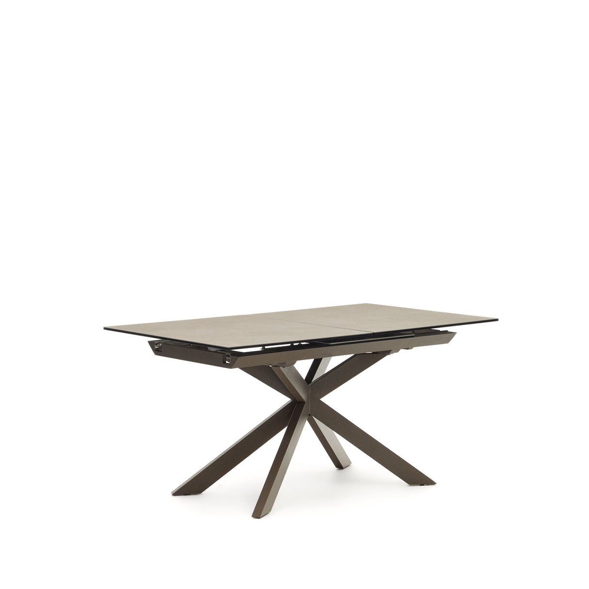 Atminda Ausziehtisch Braun 160 (210) x 90 cm Feinsteinzeugplatte - ZEN ZONE Furniture