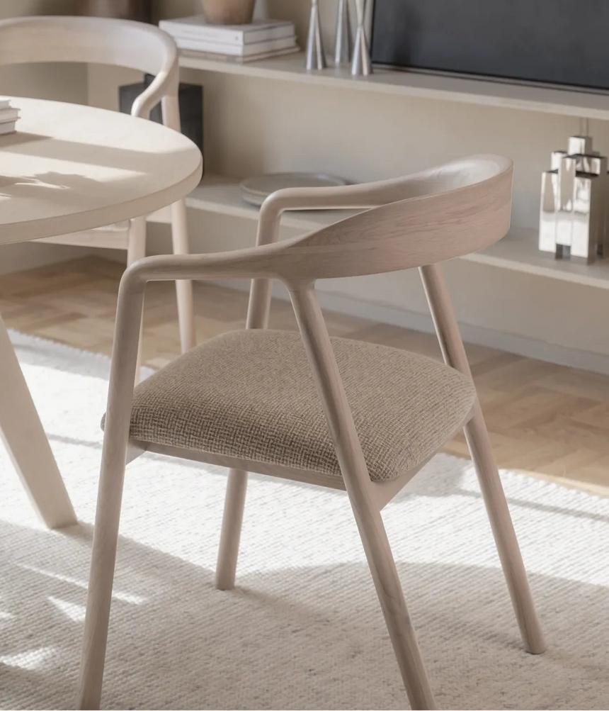 Chaise de salle à manger DILLON en textile résistant beige, Verona #173 beige moyen