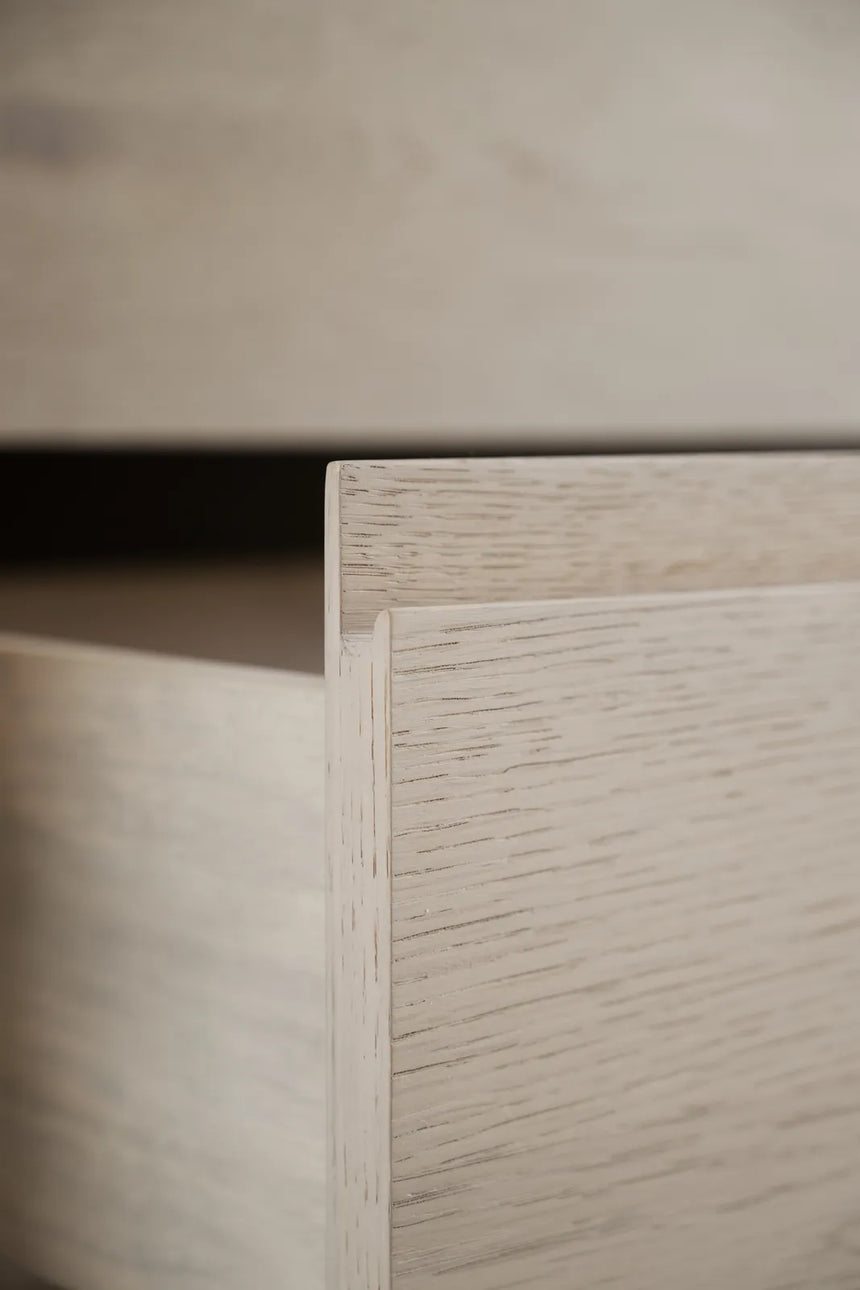 MELSTONE Kommode Weiß pigmentiert 110x45x70cm - ZEN ZONE Furniture