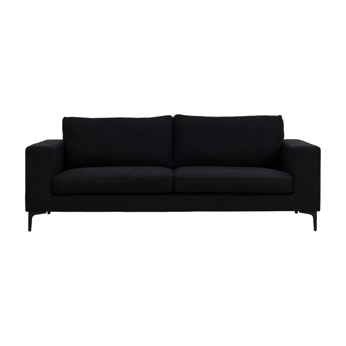 Bolero Sofa - 3-Sitzer - Schwarzer Stoff - Schwarze Beine - ZEN ZONE Furniture