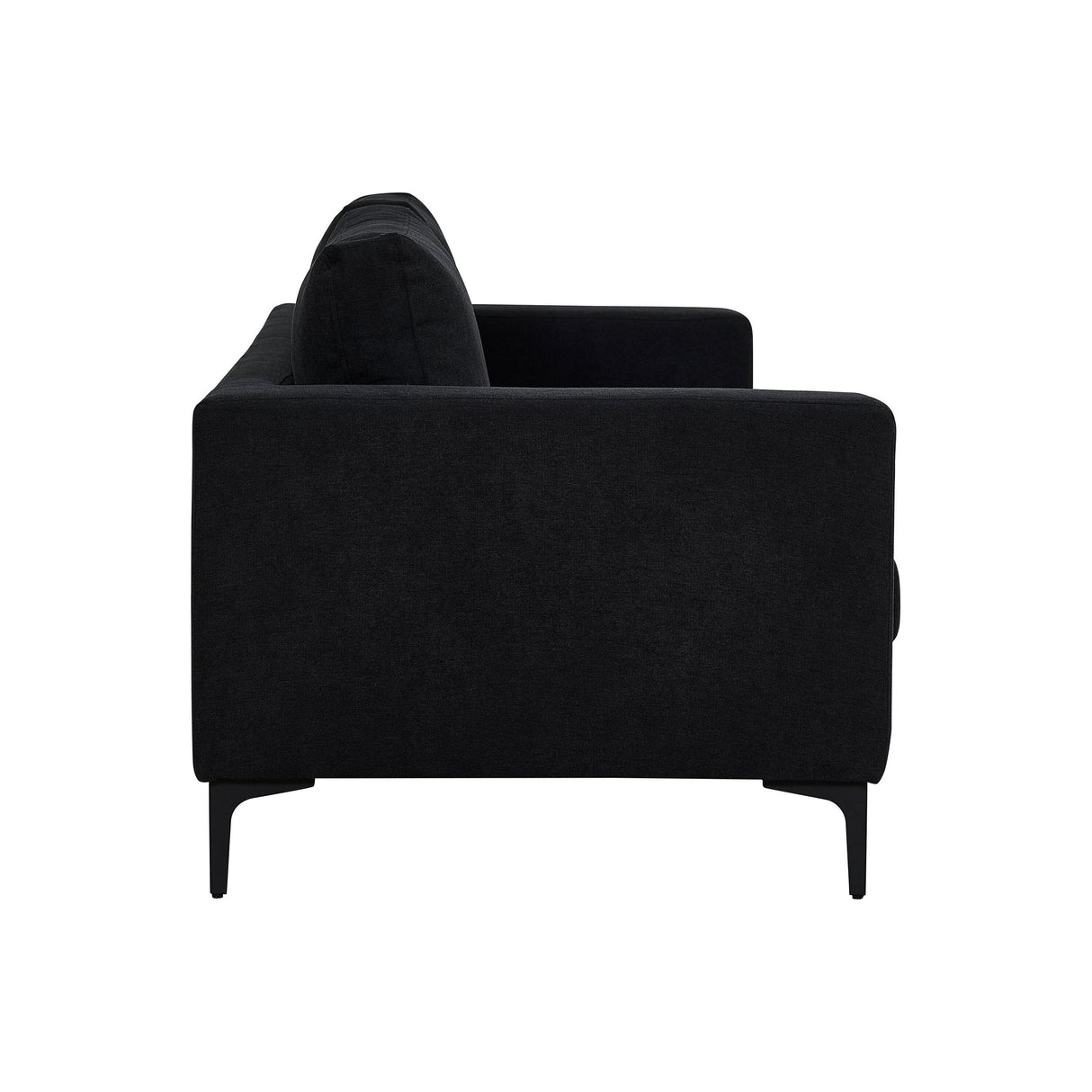 Bolero Sofa - 3-Sitzer - Schwarzer Stoff - Schwarze Beine - ZEN ZONE Furniture