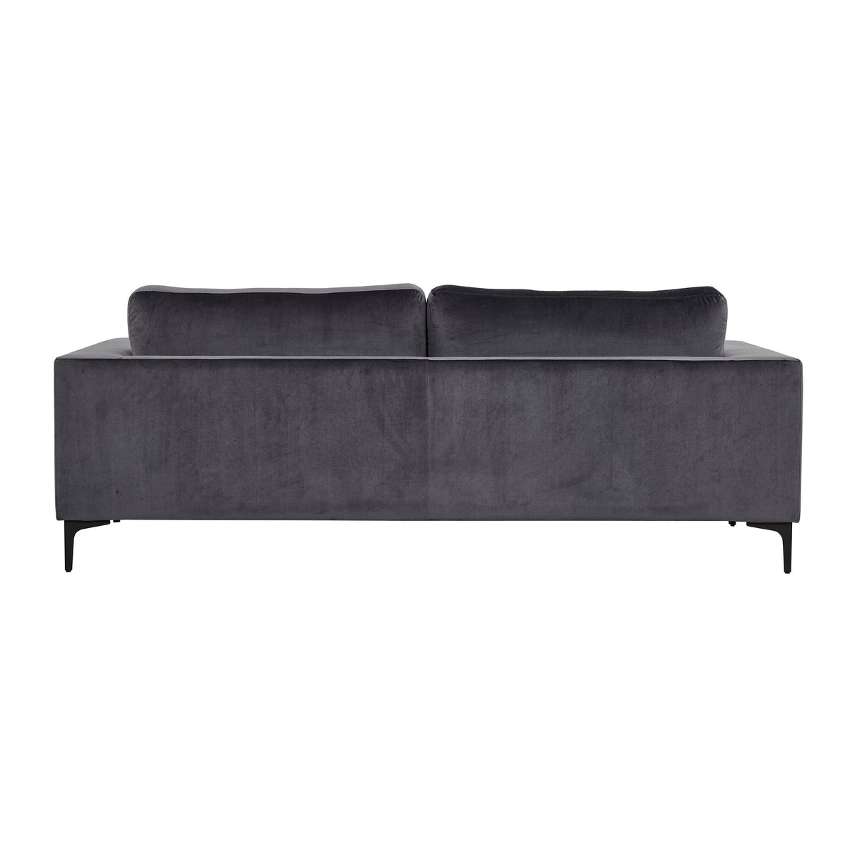 Bolero Sofa - 3-Sitzer - Dunkelgrauer Samt - Schwarze Beine - ZEN ZONE Furniture