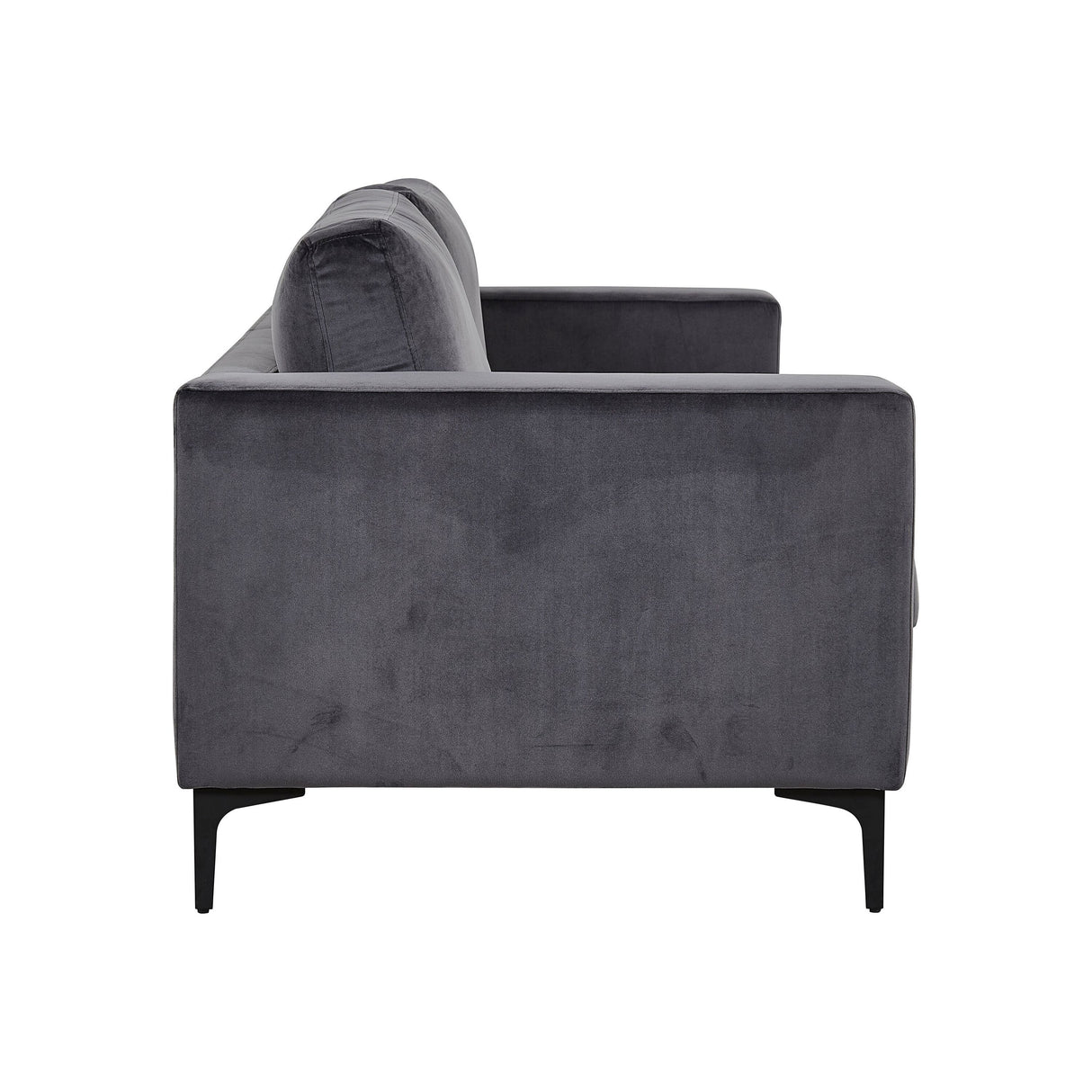 Bolero Sofa - 3-Sitzer - Dunkelgrauer Samt - Schwarze Beine - ZEN ZONE Furniture