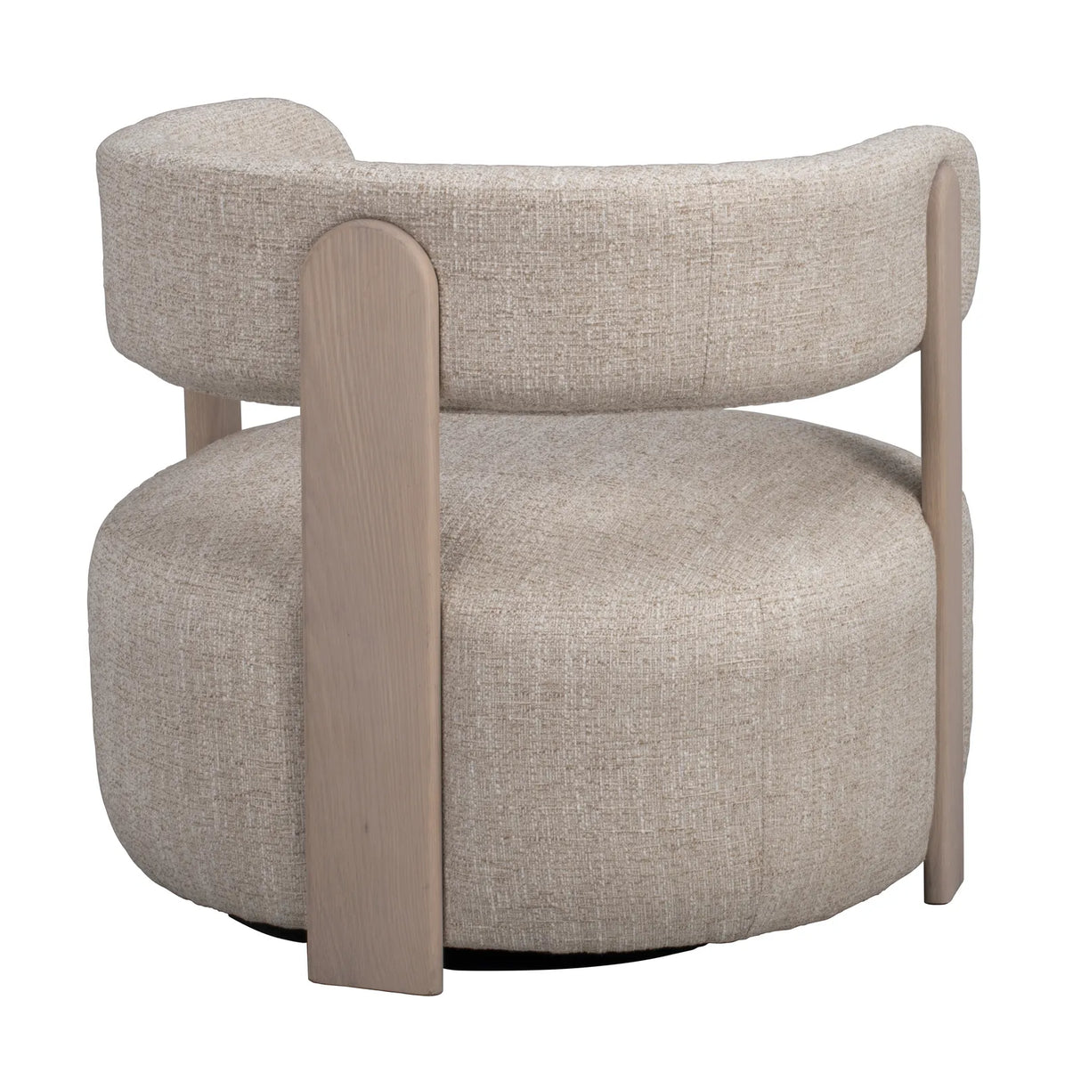 JENISON Loungesessel aus Eiche und Stoff in verschiedenen Farben, 74x74x69 cm - ZEN ZONE Furniture