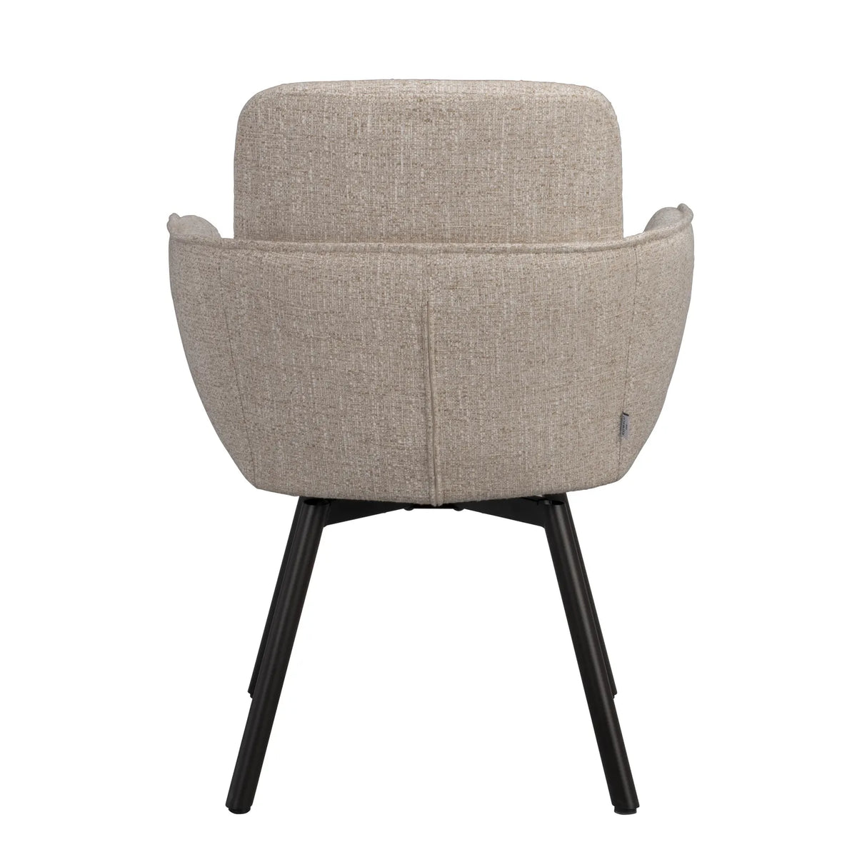 ROSWELL Essstuhl mit Armlehnen, aus Metall und Stoff - ZEN ZONE Furniture