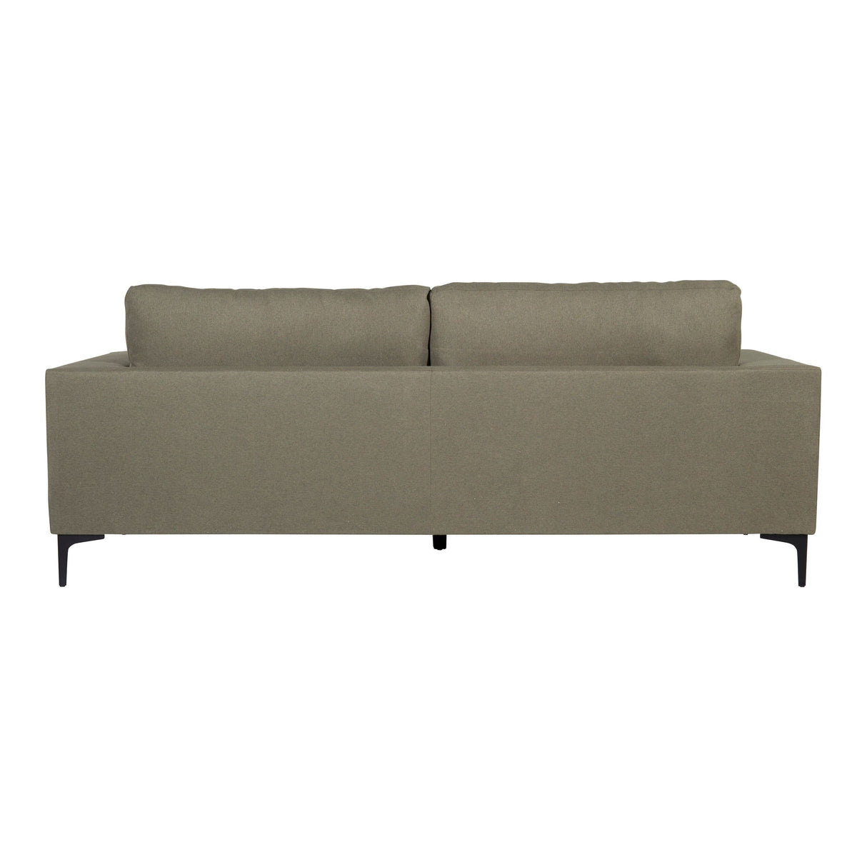 Bolero Sofa - 3-Sitzer - staubgrüner Stoff - schwarze Beine - ZEN ZONE Furniture
