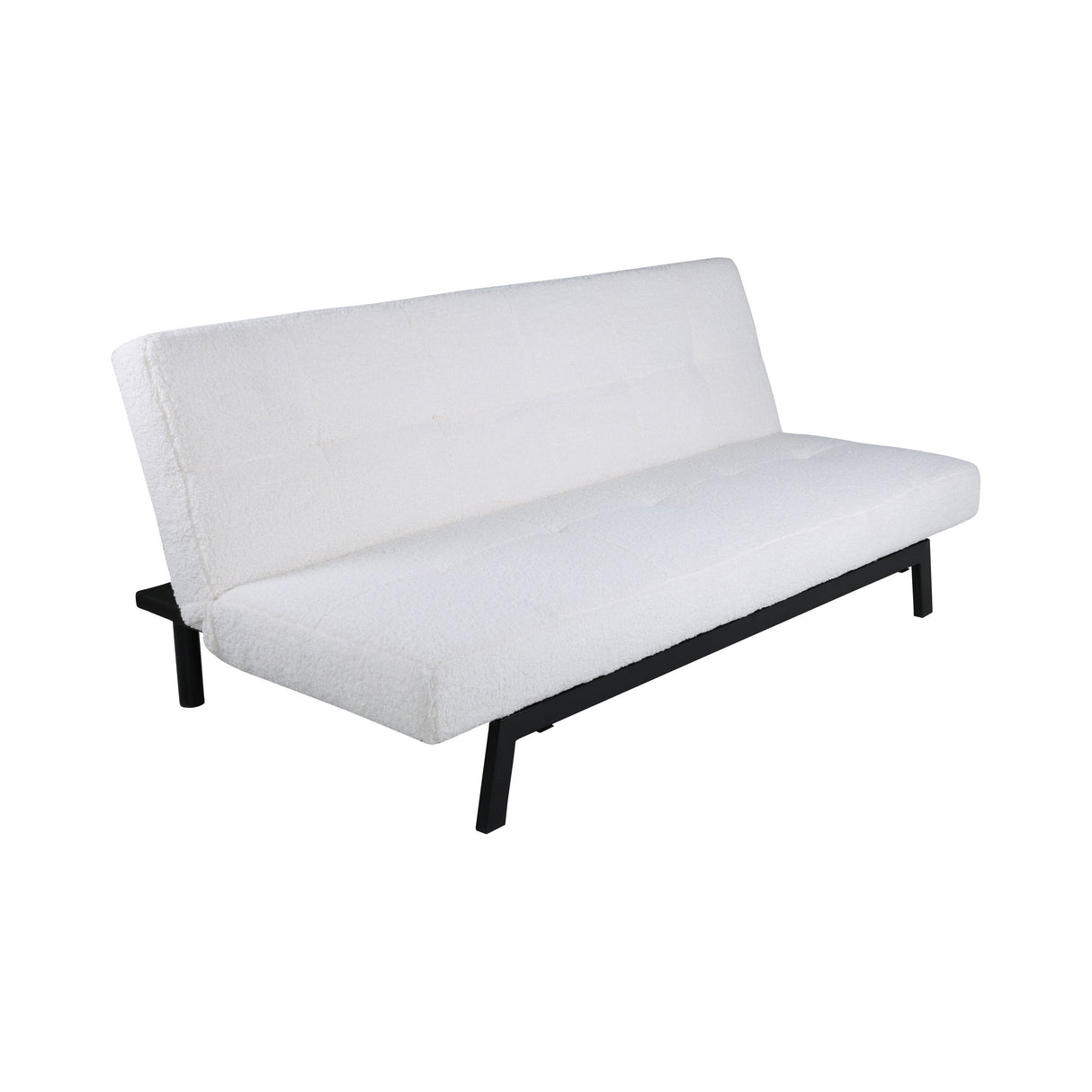 Bodil Sofabett - Schwarz / weiß Teddy - ZEN ZONE Furniture