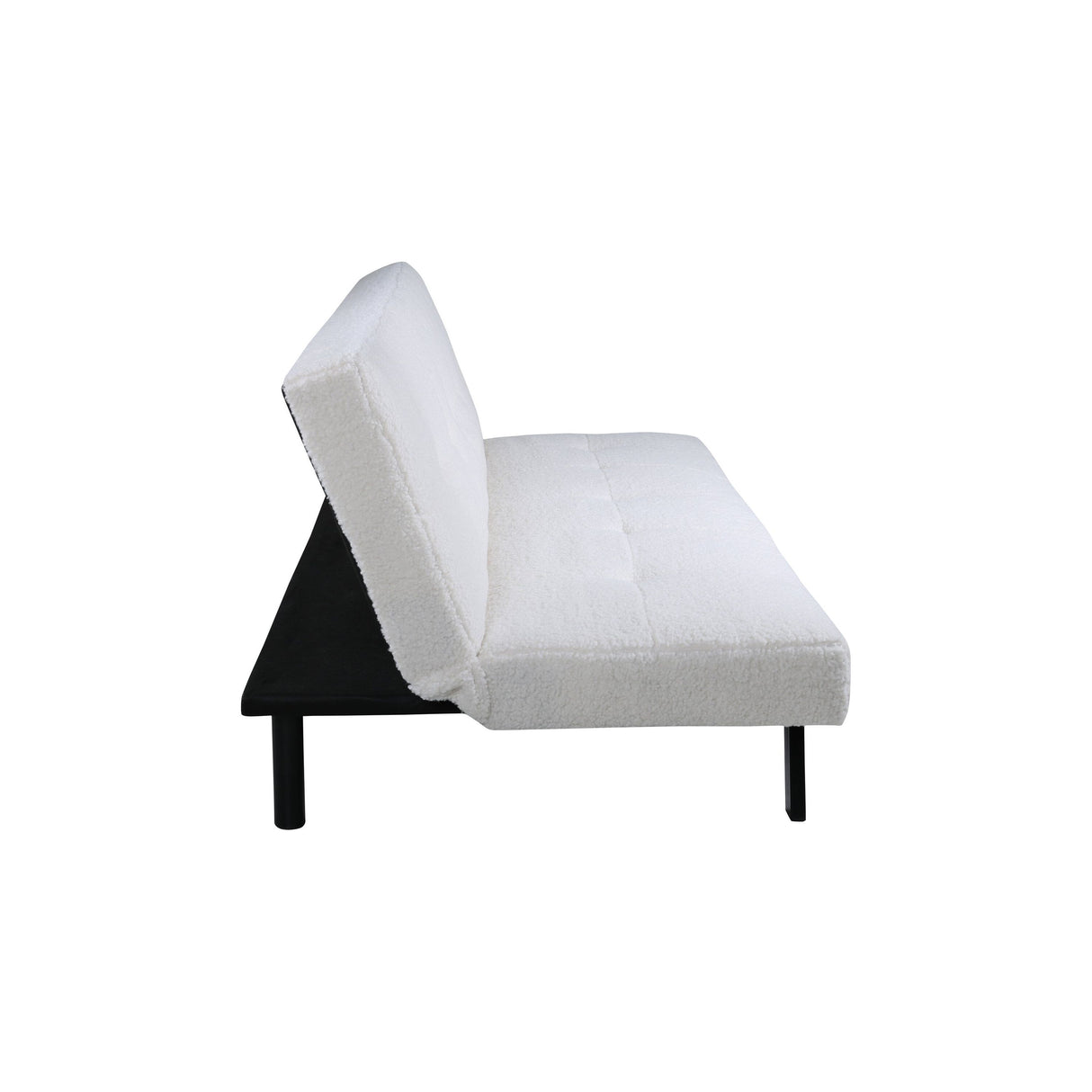 Bodil Sofabett - Schwarz / weiß Teddy - ZEN ZONE Furniture