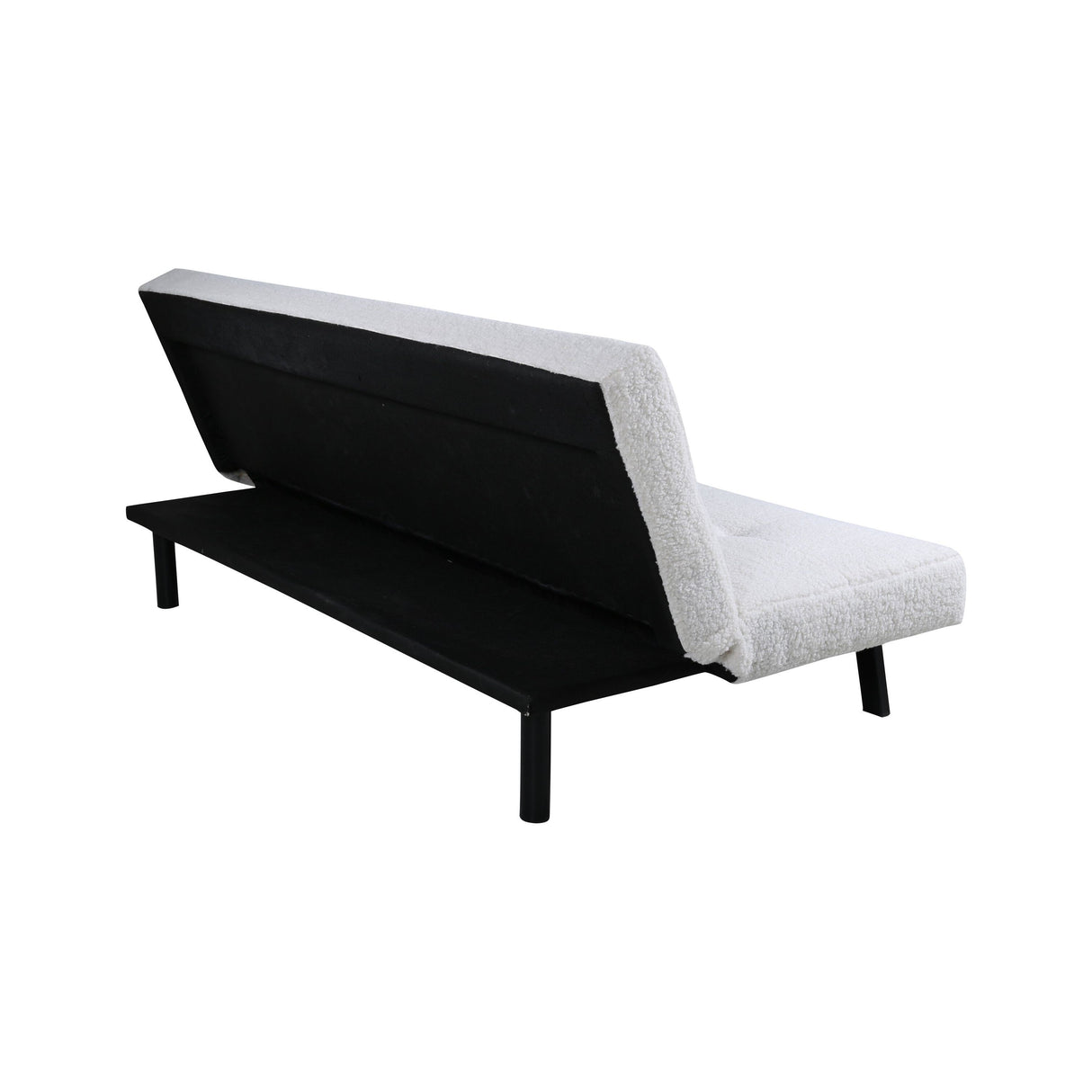 Bodil Sofabett - Schwarz / weiß Teddy - ZEN ZONE Furniture