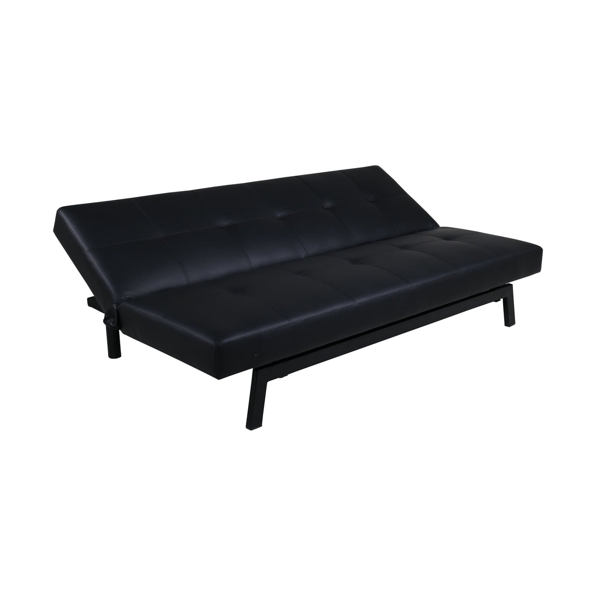 Bodil Sofabett - Schwarz / Schwarz PU - ZEN ZONE Furniture